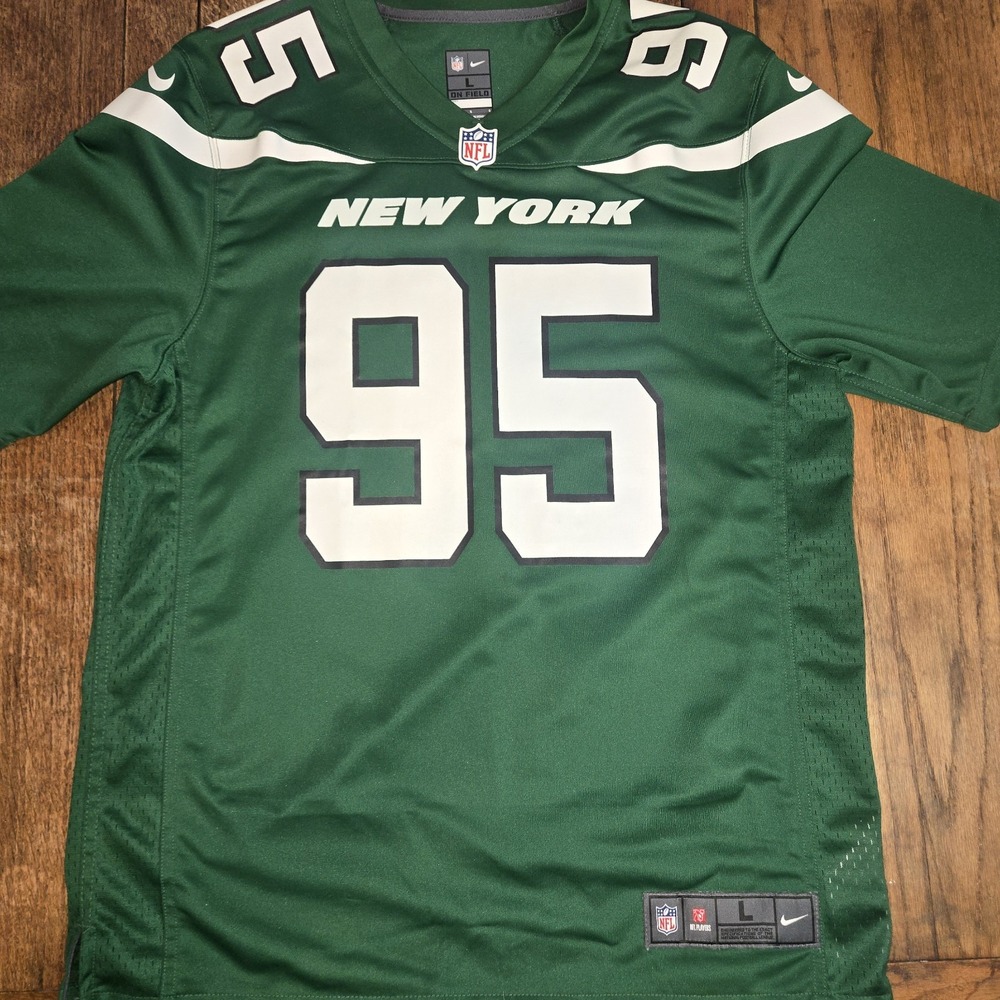 Quinnen Williams #95 New York Jets Gotham Green Jersey Men's Size Large Nike